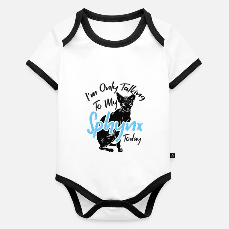 Im Gespräch Mit Meinem Sphynx Today Kitten Pet Baby Bio-Kurzarm-Kontrastbody