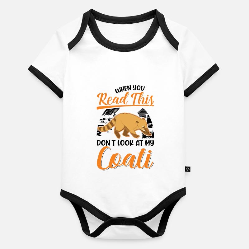 Coati Gift Proboscis Coati Organic Baby Contrasting Bodysuit