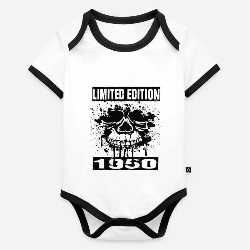 Édition limitée 1950 Body Bébé bio contrasté manches courtes
