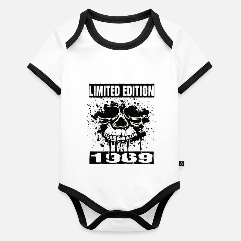 Édition limitée 1969 Body Bébé bio contrasté manches courtes