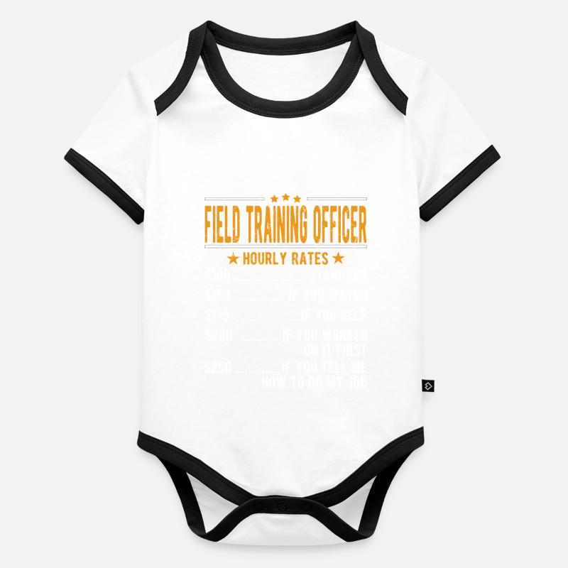 Field Training Officer Hourly Wage Organic Baby Contrasting Bodysuit