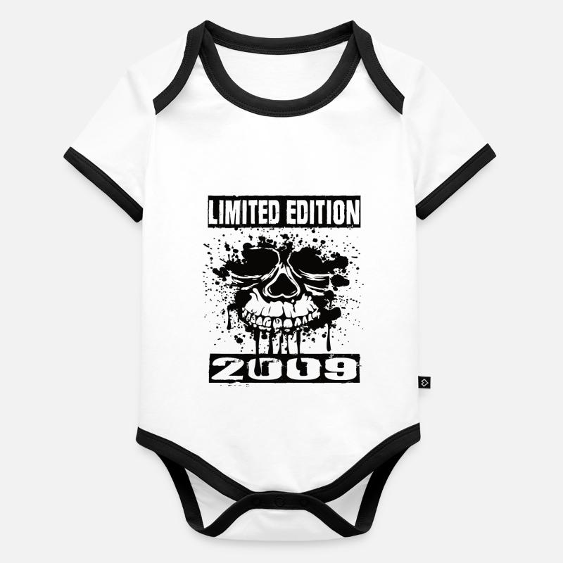 Édition limitée 2009 Body Bébé bio contrasté manches courtes