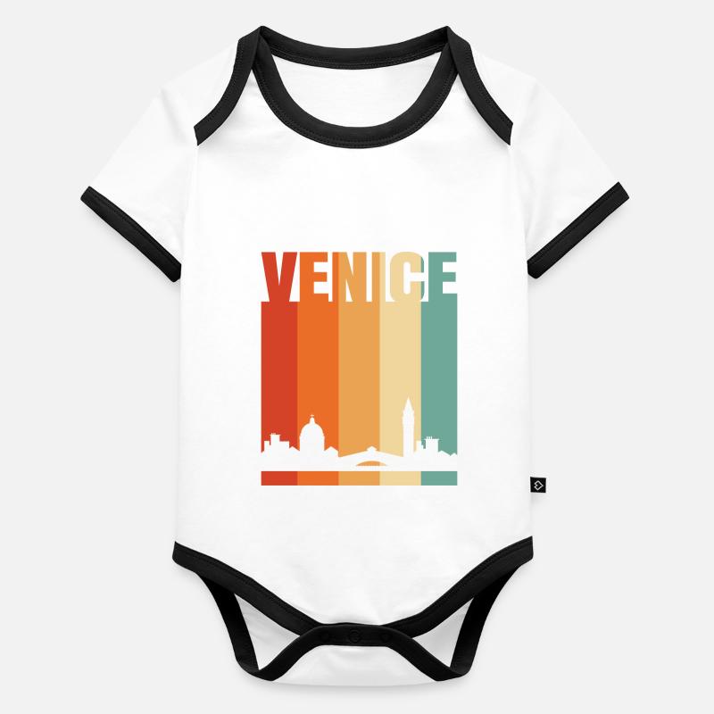 Venice Organic Baby Contrasting Bodysuit