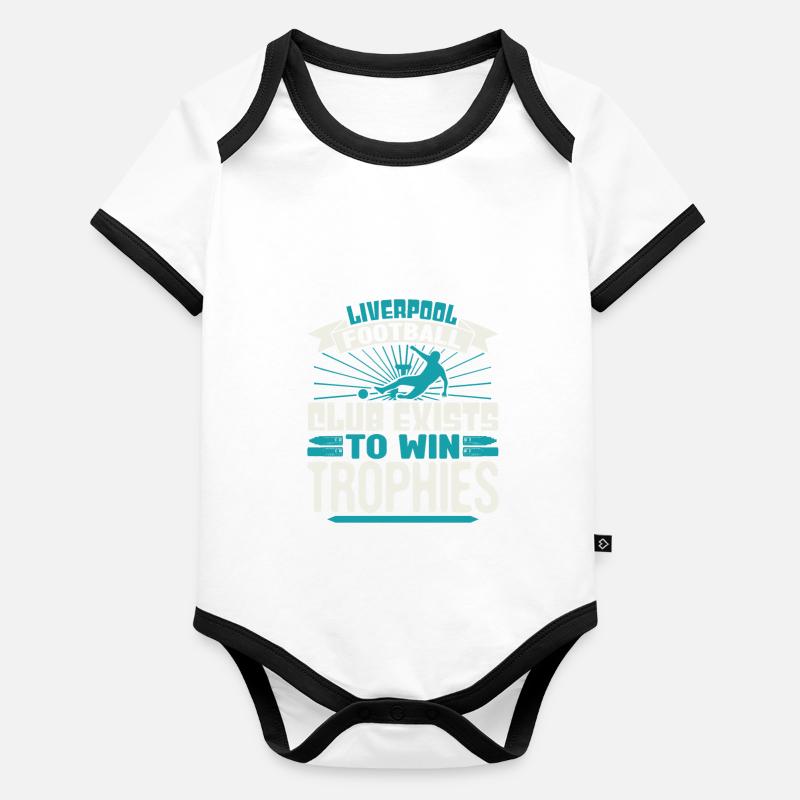 EXISTE POUR GAGNER DES TROPHÉES Body Bébé bio contrasté manches courtes