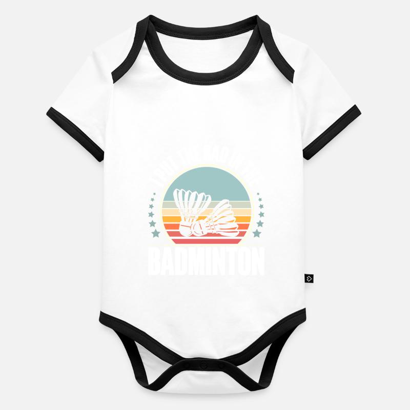 Badminton Baby Bio-Kurzarm-Kontrastbody