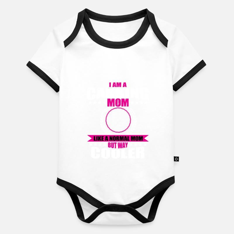 Funny Cooking Mama Design Organic Baby Contrasting Bodysuit