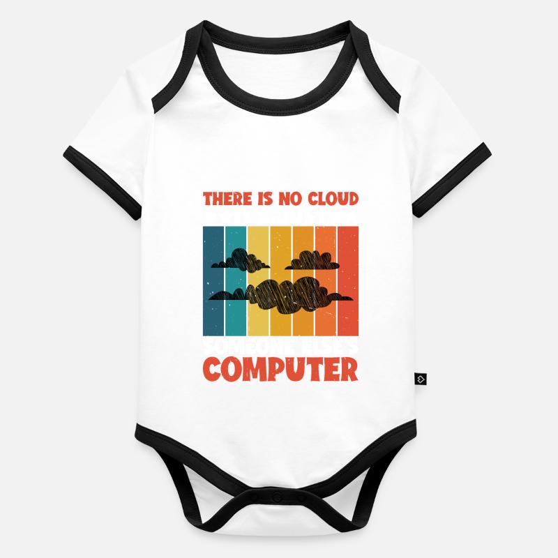 There Is No Cloud 18 Organic Baby Contrasting Bodysuit