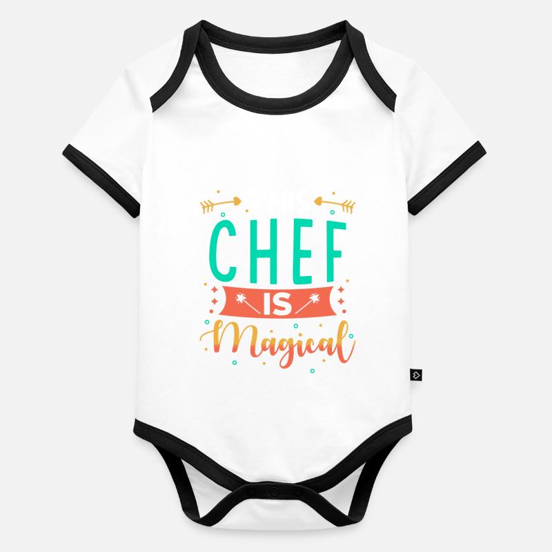 Cadeau de patron Body Bébé bio contrasté manches courtes