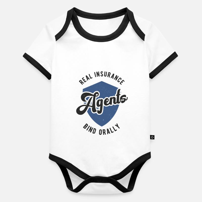Versicherungsagent Gutachter Versicherungsmakler Baby Bio-Kurzarm-Kontrastbody