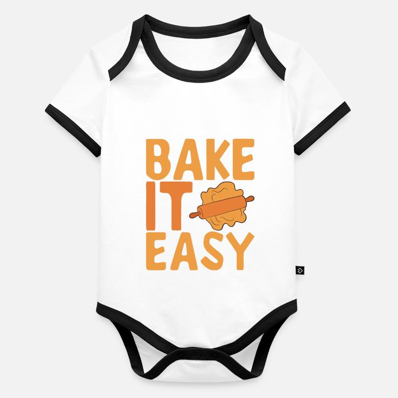 Baker Bakery Baking Organic Baby Contrasting Bodysuit
