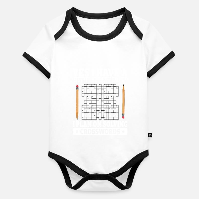 Solve crossword puzzles Organic Baby Contrasting Bodysuit