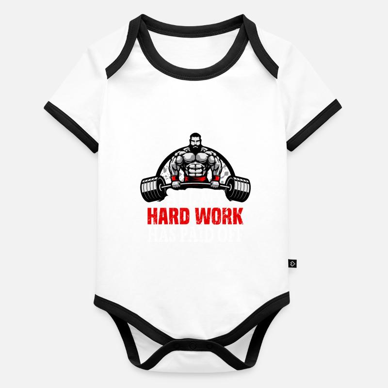 Finally it was worth it Organic Baby Contrasting Bodysuit