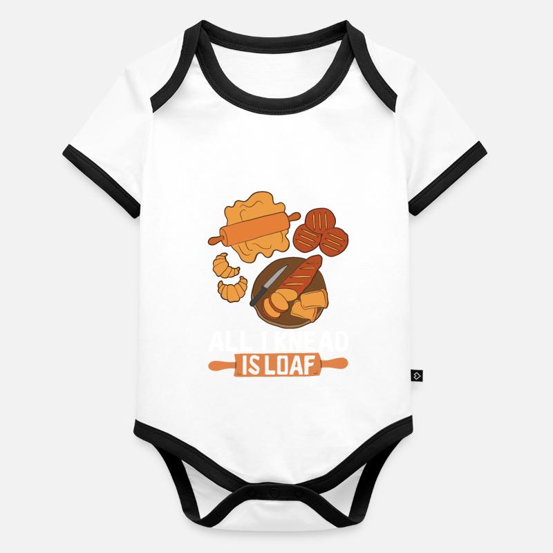 Baker Bakery Baking Organic Baby Contrasting Bodysuit