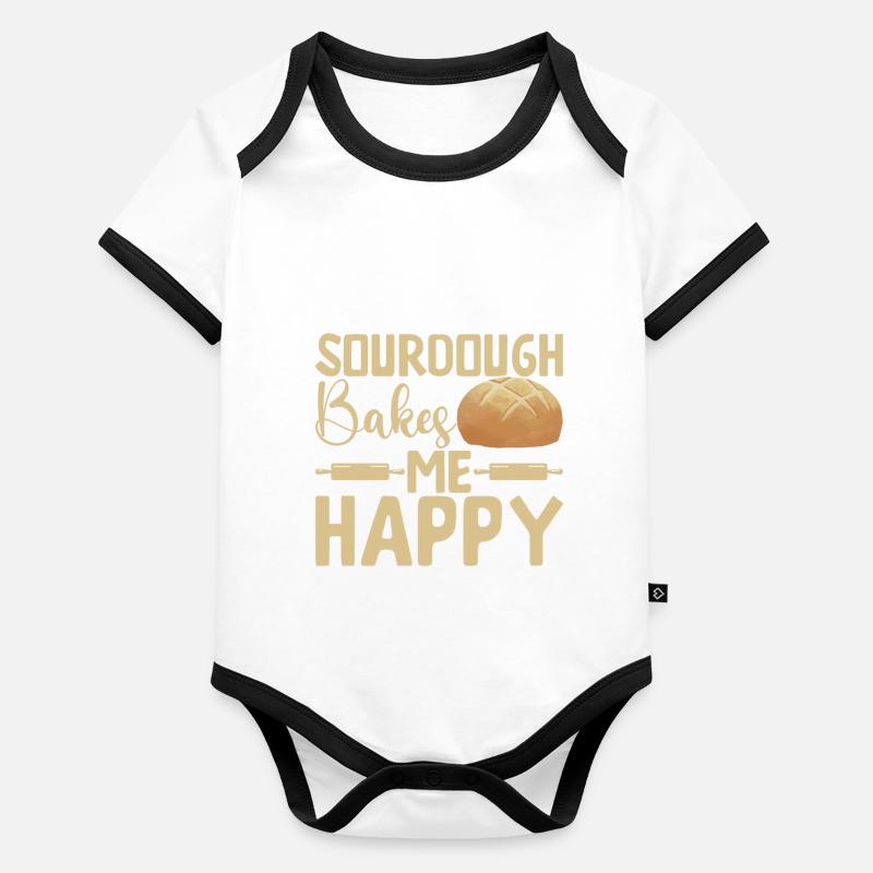 Baker Bakery Baking Organic Baby Contrasting Bodysuit