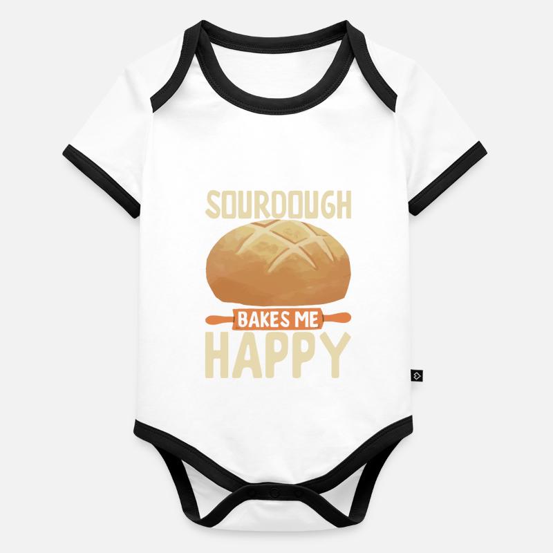 Baker Bakery Baking Organic Baby Contrasting Bodysuit