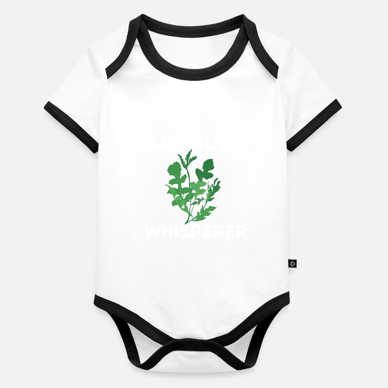Murmure de roquette Body Bébé bio contrasté manches courtes