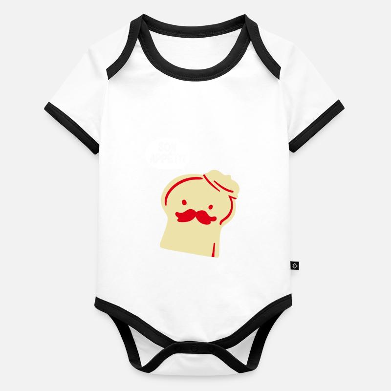Arme Ritter Baby Bio-Kurzarm-Kontrastbody