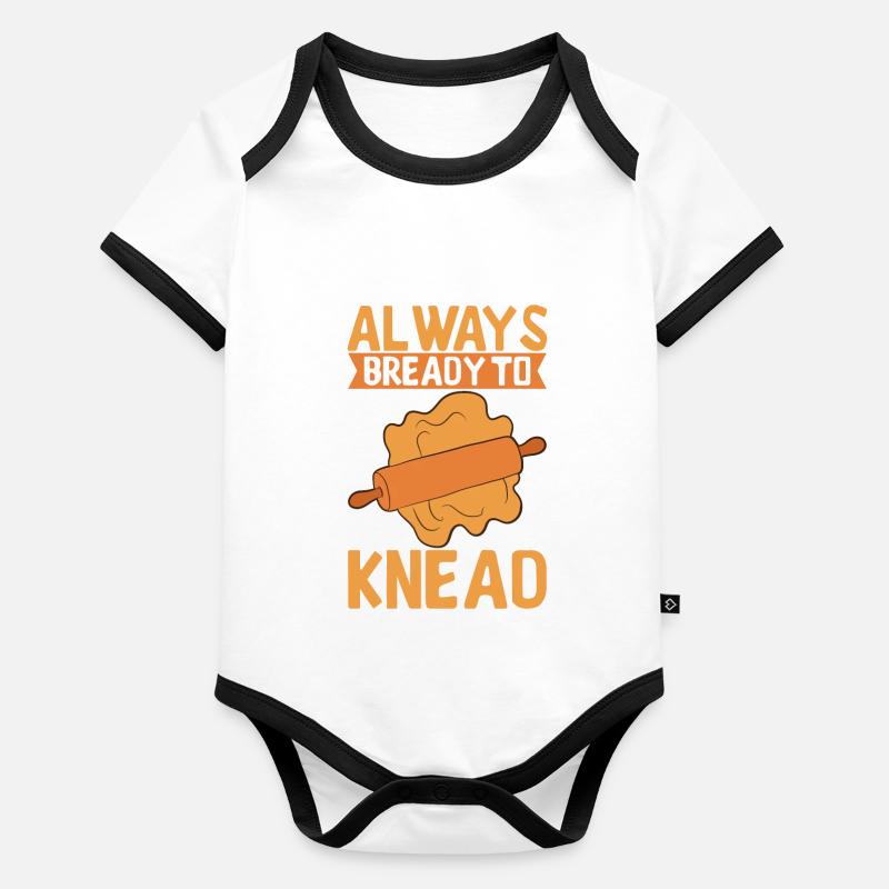 Baker Bakery Baking Organic Baby Contrasting Bodysuit