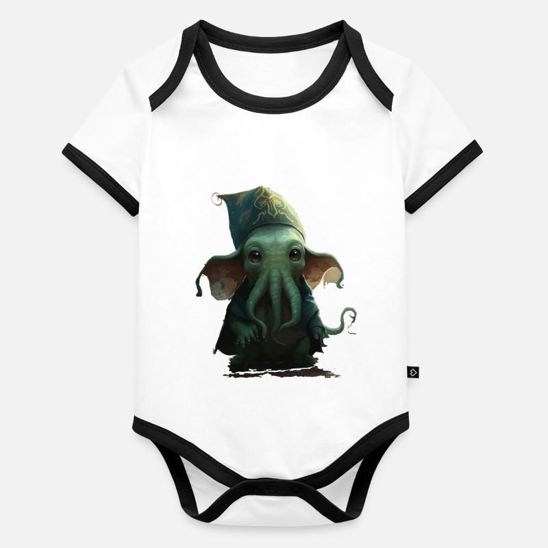 Herr der Finsternis Baby Bio-Kurzarm-Kontrastbody