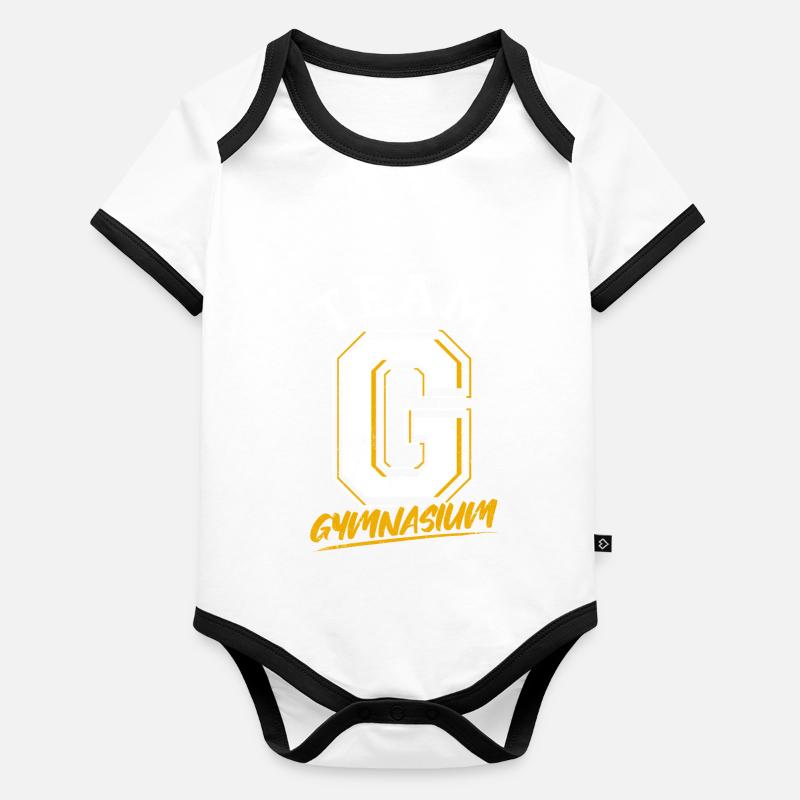 Schulkind Schulwechsel Schule Slogan Gym Geschenk Baby Bio-Kurzarm-Kontrastbody