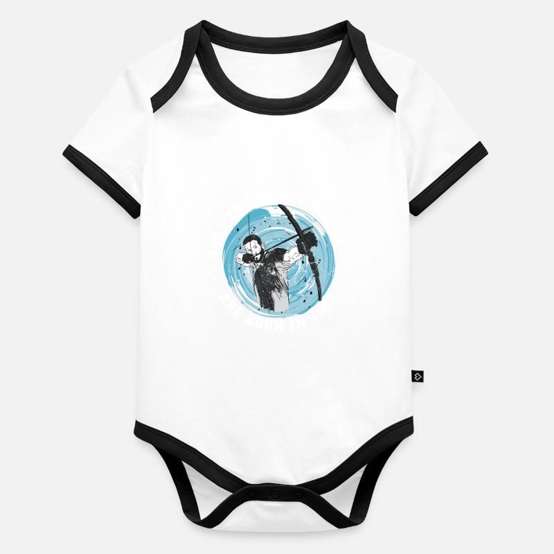 Archer Birthday born 1966 Organic Baby Contrasting Bodysuit