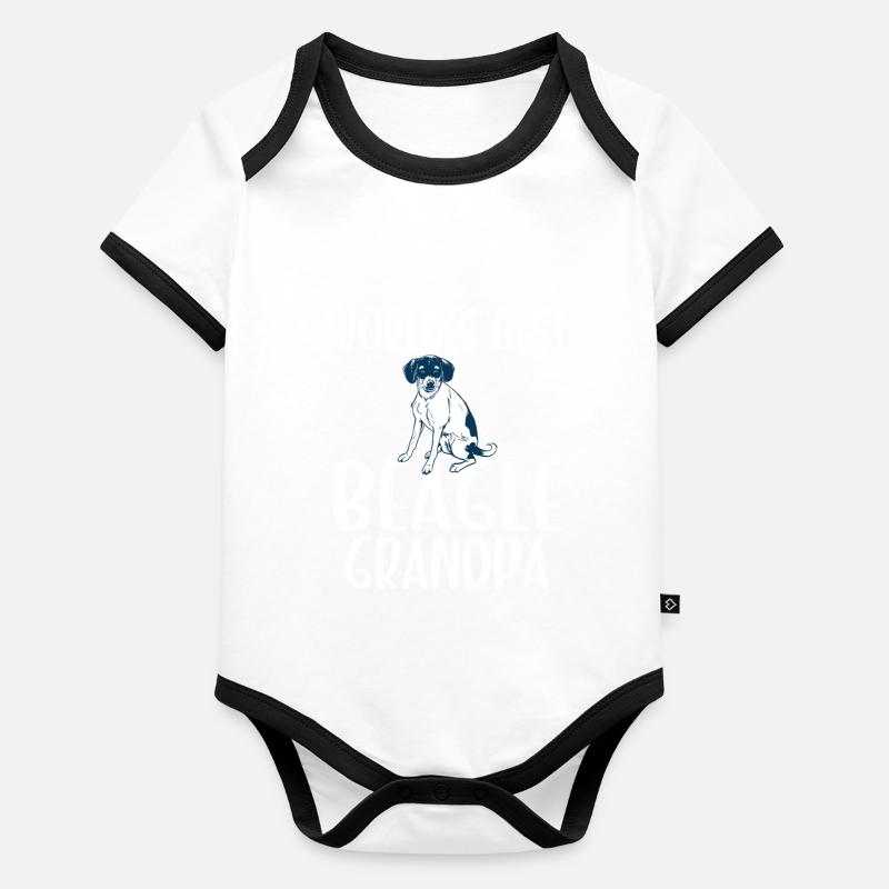 Beagle Cadeau Beagle Propriétaire Body Bébé bio contrasté manches courtes