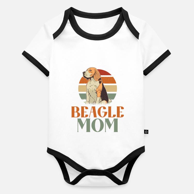 Beagle Cadeau Beagle Propriétaire Body Bébé bio contrasté manches courtes