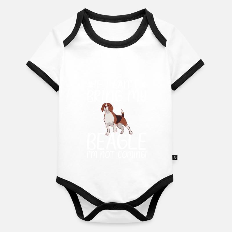 Beagle Cadeau Beagle Propriétaire Body Bébé bio contrasté manches courtes