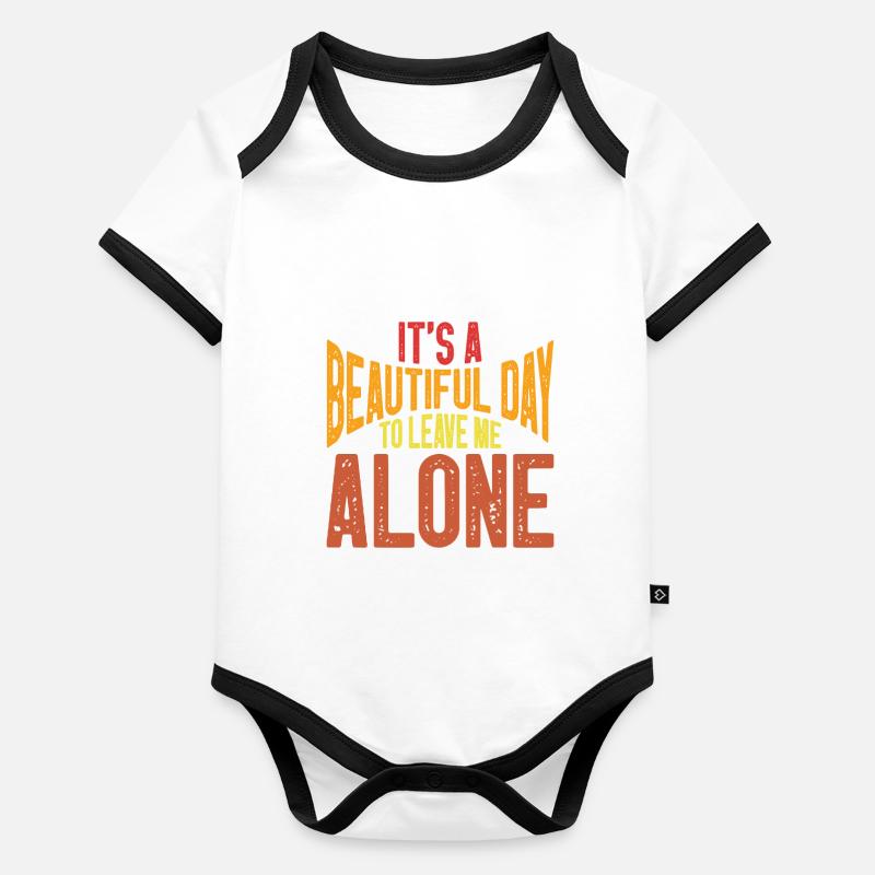 Introverted Gift Sarcastic Introverted Organic Baby Contrasting Bodysuit