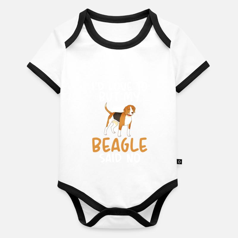 Beagle Cadeau Beagle Propriétaire Body Bébé bio contrasté manches courtes