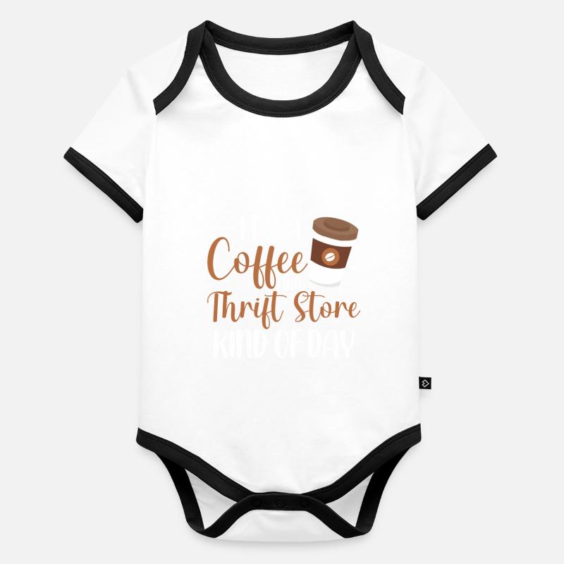 Secondhand Laden Hofverkauf Geschenk Thrifting Baby Bio-Kurzarm-Kontrastbody