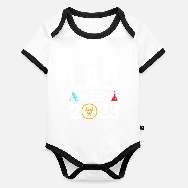 Retro Fährschiff Bekleidung Containerschiff Baby Bio-Kurzarm-Kontrastbody