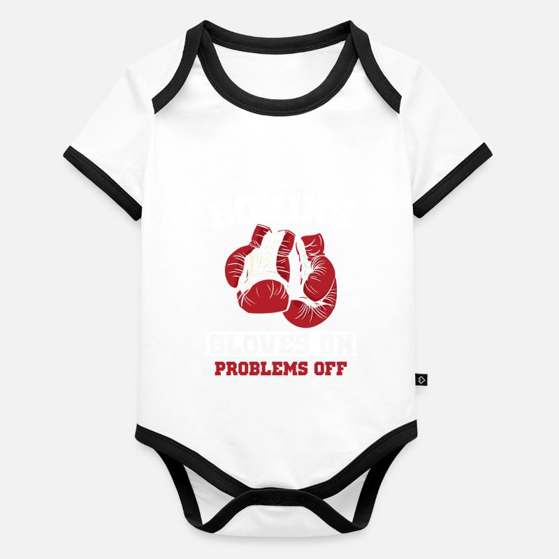 Gants de boxe aux problèmes de boxe sportive boxe Body Bébé bio contrasté manches courtes
