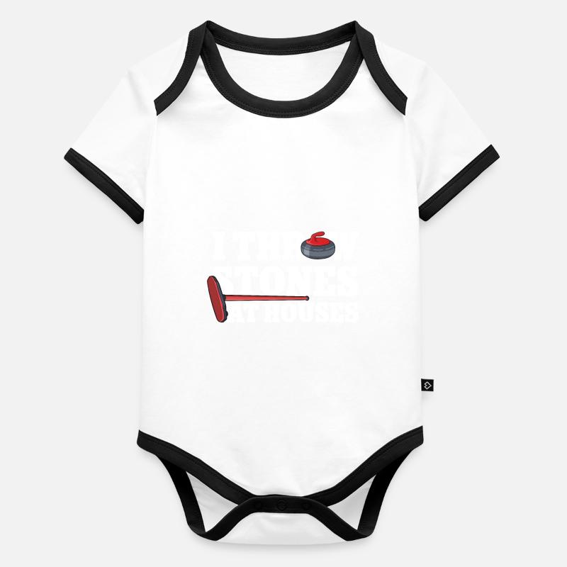 Attirer Body Bébé bio contrasté manches courtes