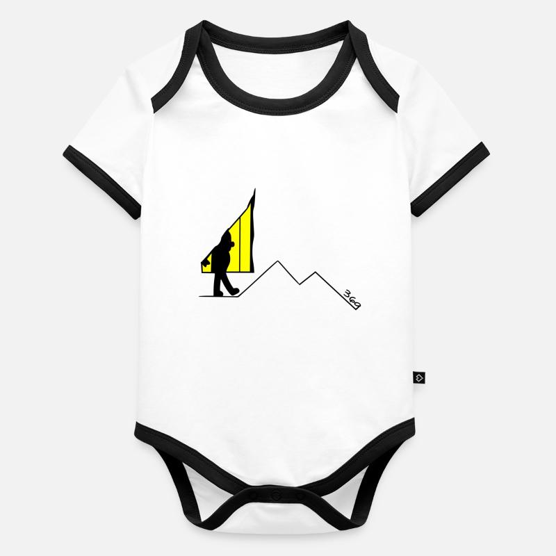 369 Body Bébé bio contrasté manches courtes