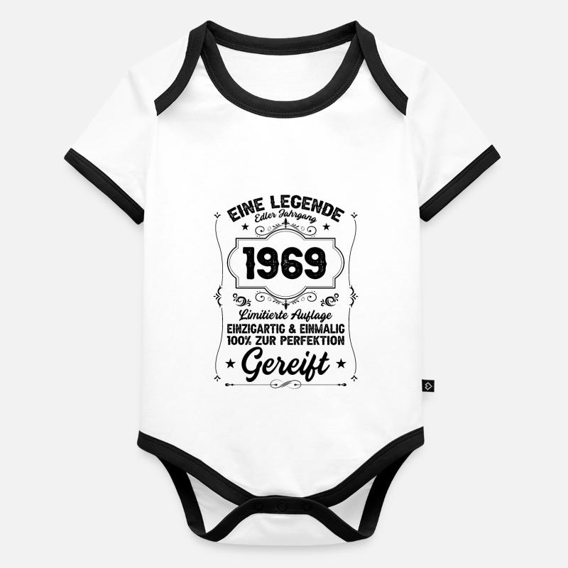 1969 Baby Bio-Kurzarm-Kontrastbody