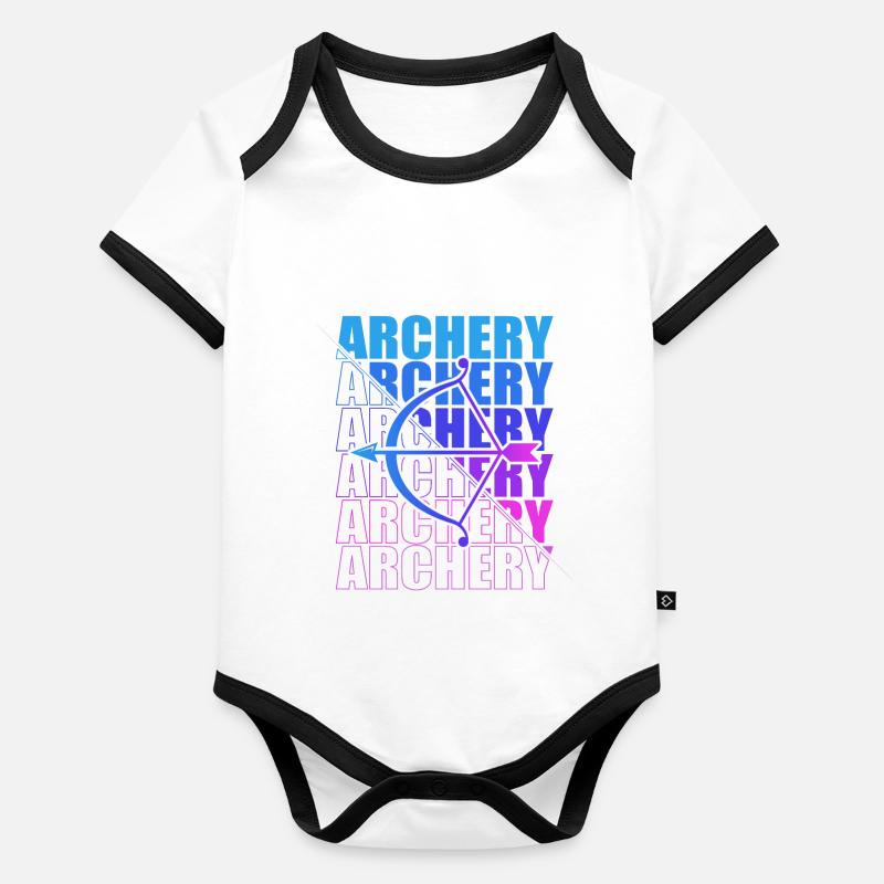 Tir à l’arc Archer Arc à l’arc Body Bébé bio contrasté manches courtes