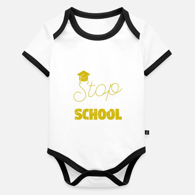 Nächste Haltestelle High School Graduation Baby Bio-Kurzarm-Kontrastbody