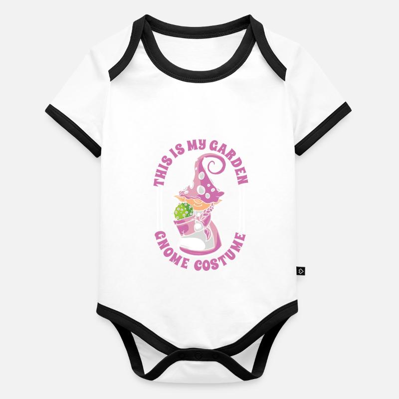 Cueilleurs de champignons Champignons Nain de champignons mignon Body Bébé bio contrasté manches courtes