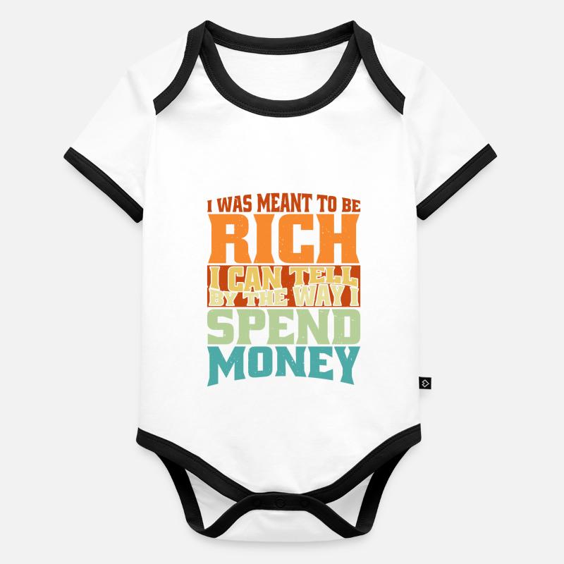 J’étais censé être riche 2 Body Bébé bio contrasté manches courtes