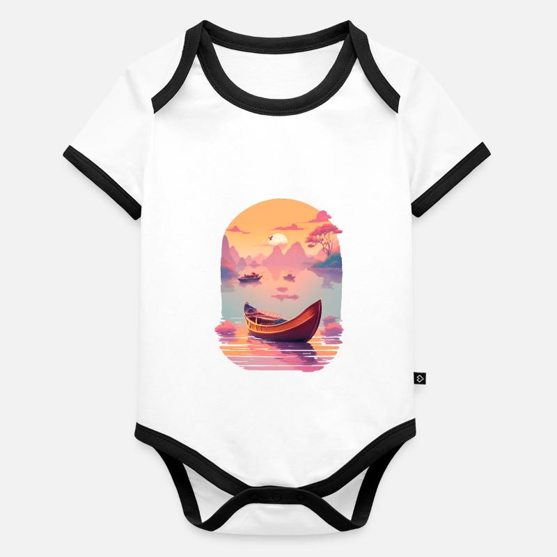 Sunset Serenade, Ninh Binh Baby Bio-Kurzarm-Kontrastbody