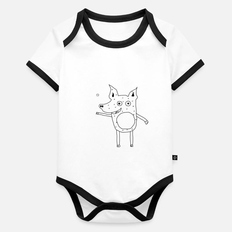 Mumps Baby Bio-Kurzarm-Kontrastbody