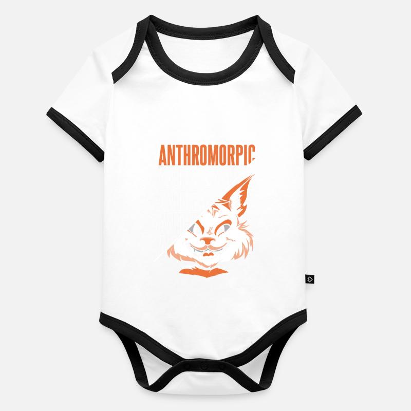 Furry Fandom Fursuits Body Bébé bio contrasté manches courtes