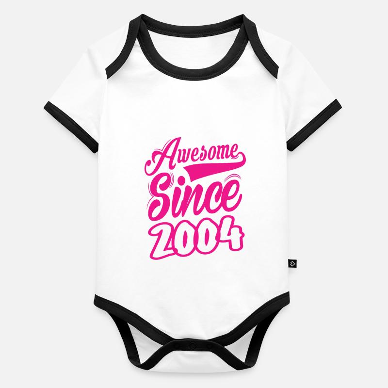 Awesome Since 2004 Baby Bio-Kurzarm-Kontrastbody