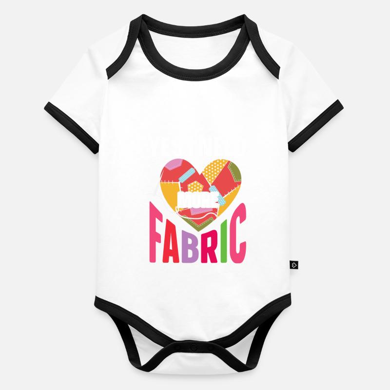 Quilten Geschenk Nähen Stricken Quilter Baby Bio-Kurzarm-Kontrastbody
