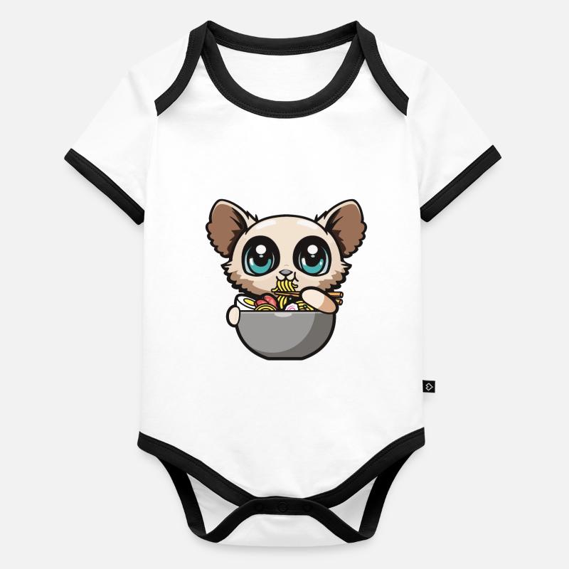 Galago Baby Bio-Kurzarm-Kontrastbody