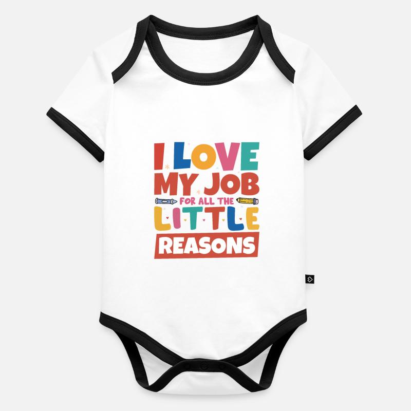 Pre-K Teacher Organic Baby Contrasting Bodysuit
