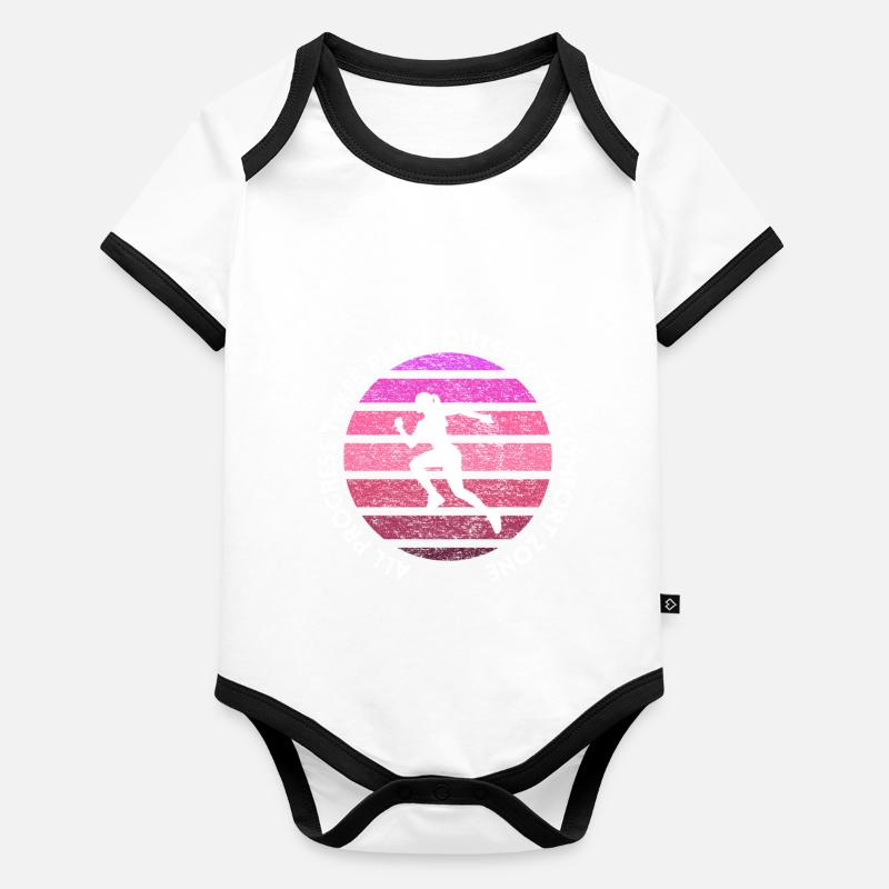 Progresser en dehors de la zone de confort Body Bébé bio contrasté manches courtes