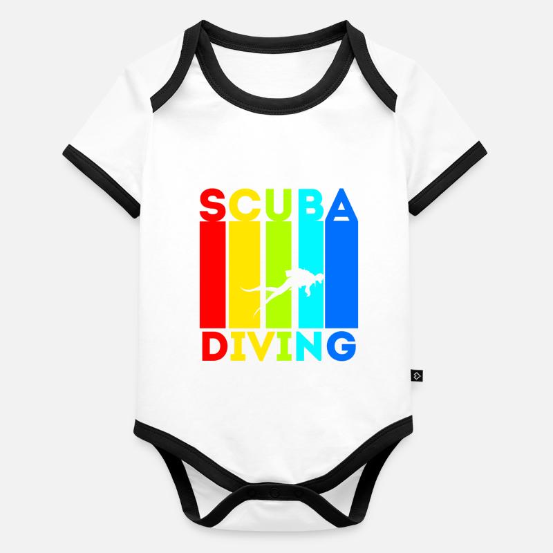 Diving Scuba Diving Equipment Scuba Diving Organic Baby Contrasting Bodysuit