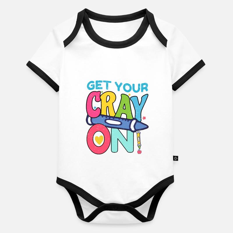 Primary School Teacher Kindergarten Educator Organic Baby Contrasting Bodysuit